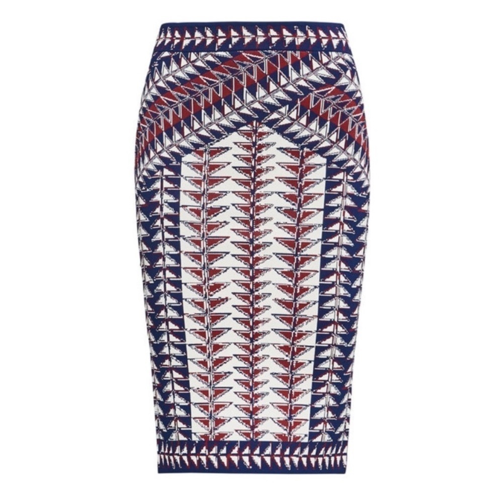 BCBGMAXAZRIA Stretch Leger Pencil Bodycon Knee Length High Waisted Skirt sz XXS